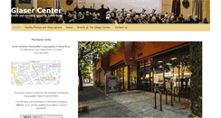 Desktop Screenshot of glasercenter.com
